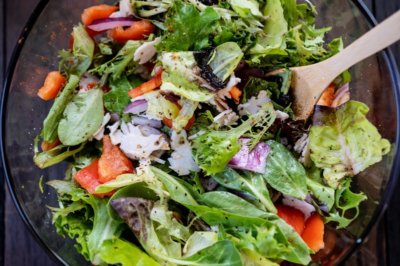 Classic Caesar salad at Chopt restaurant with romaine and parmesan