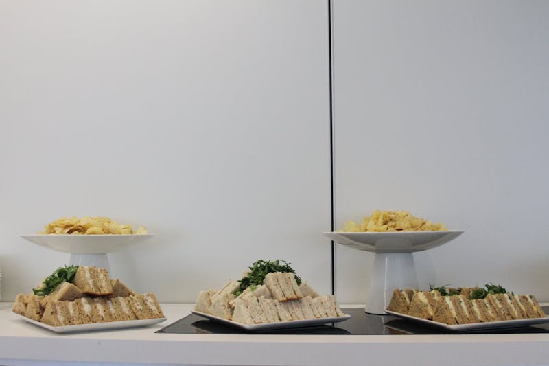 Chopt corporate lunch catering buffet spread