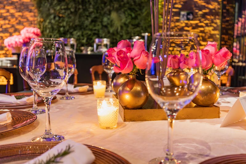 Chopt birthday celebration dinner with elegant decor