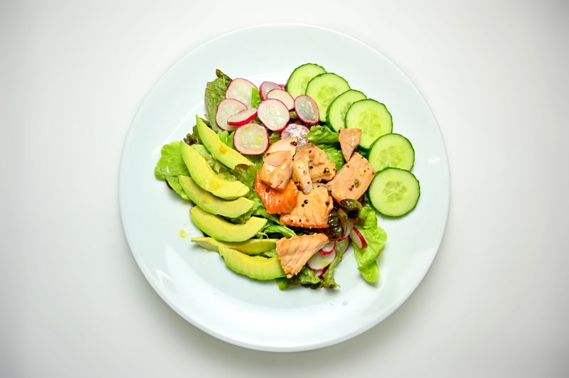 Grilled chicken kale salad with lemon tahini dressing